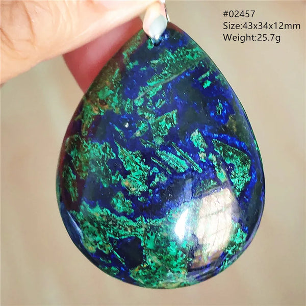 Blue Azulite Malachite Pendant-ToShay.org