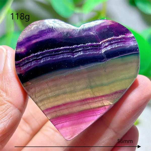 Rainbow Fluorite Heart-ToShay.org