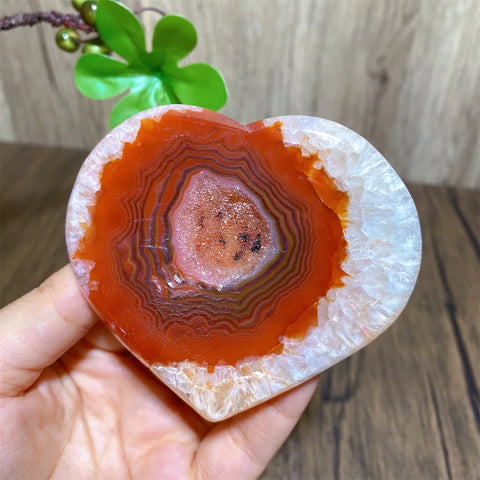 Orange Carnelian Agate Heart-ToShay.org