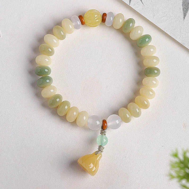 White Bodhi Abacus Beads-ToShay.org