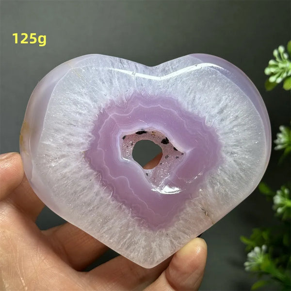 Pink Agate Geode Heart-ToShay.org
