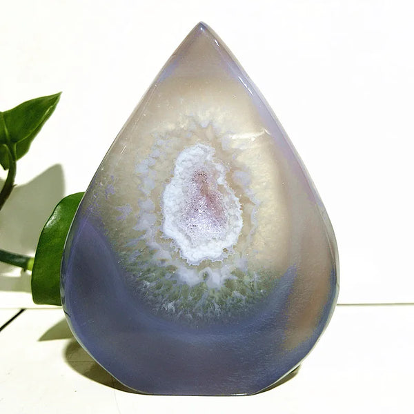 Grey Agate Crystal Point-ToShay.org