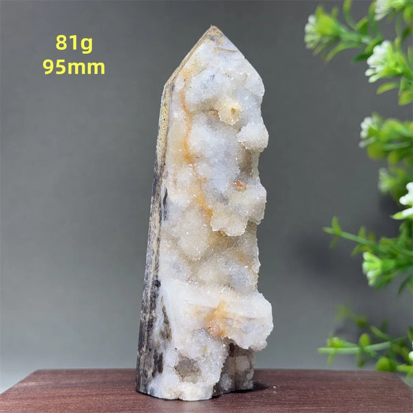 Purple Sphalerite Geode Obelisk-ToShay.org