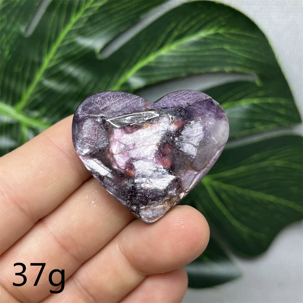 Purple Mica Crystal Heart-ToShay.org