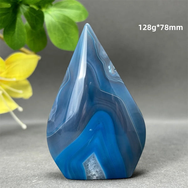 Blue Striped Agate Torch-ToShay.org