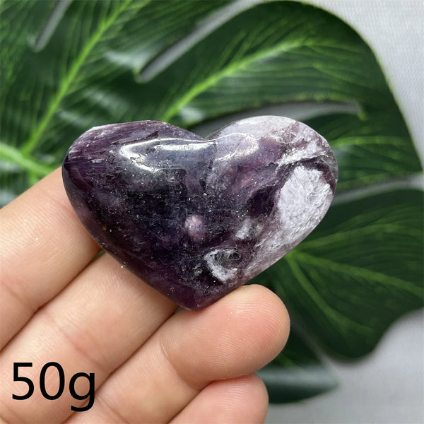 Purple Mica Crystal Heart-ToShay.org