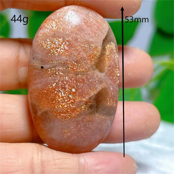 Gold Sunstone Palm Stone-ToShay.org