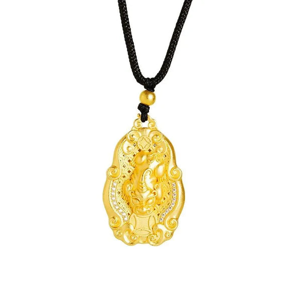 Gold Xiangyun Pendant-ToShay.org