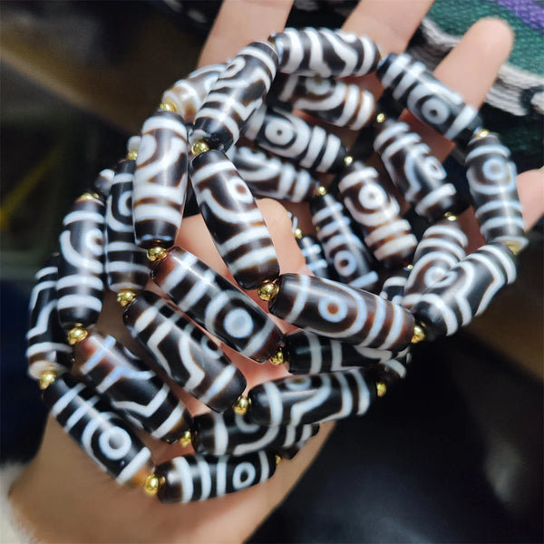 Tibetan Agate Dzi Bracelet-ToShay.org