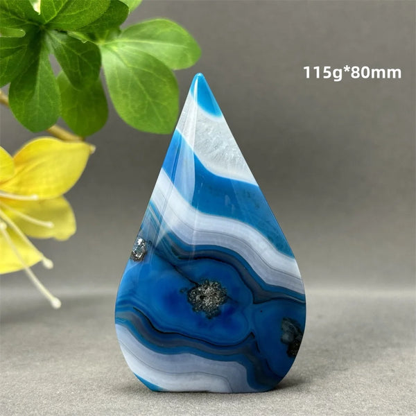 Blue Striped Agate Torch-ToShay.org