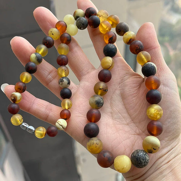 Yellow Amber Necklace-ToShay.org