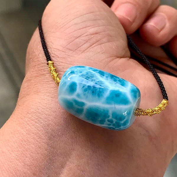 Blue Larimar Pendant-ToShay.org