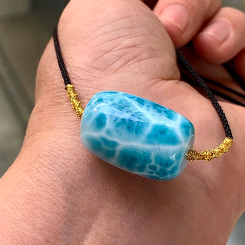 Blue Larimar Pendant-ToShay.org