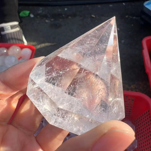 Clear Crystal Pyramid-ToShay.org