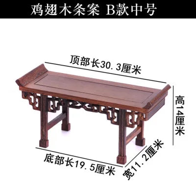 Redwood Display Table Stand-ToShay.org