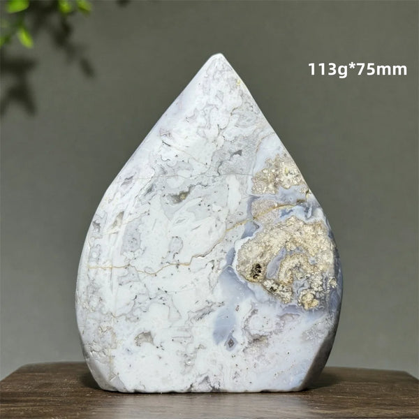 Blue Cherry Agate Torch-ToShay.org