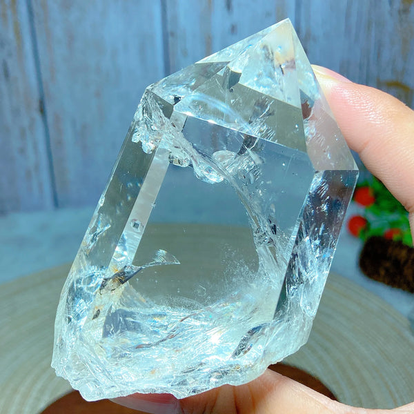 Clear Rainbow Quartz Crystal Tower-ToShay.org