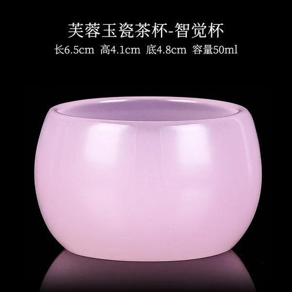 Pink Jade Porcelain Teacup-ToShay.org