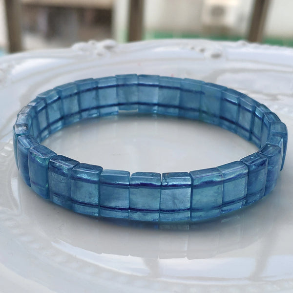 Blue Aquamarine Bracelet-ToShay.org