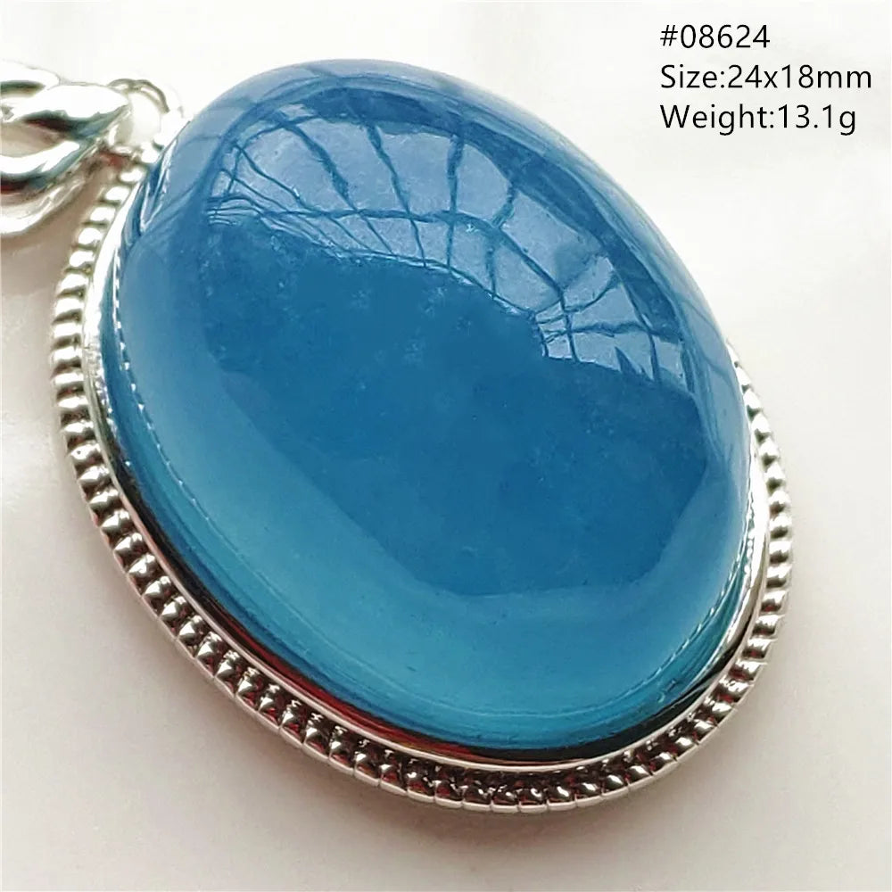Blue Aquamarine Quartz Pendant-ToShay.org