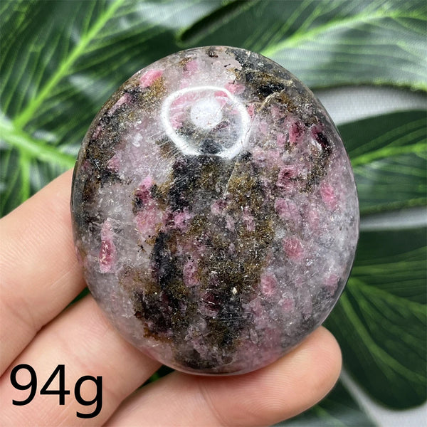 Pink Rhodonite Palmstone-ToShay.org