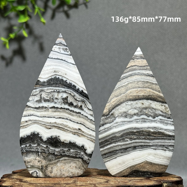 Grey Stripe Agate Torch-ToShay.org