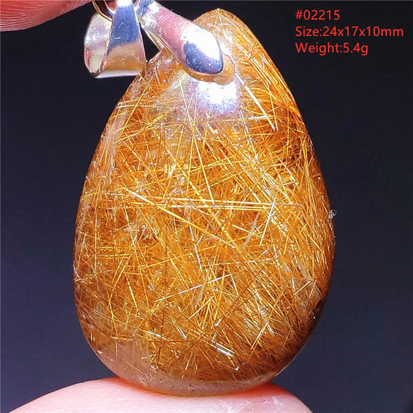 Yellow Rutilated Quartz Pendant-ToShay.org