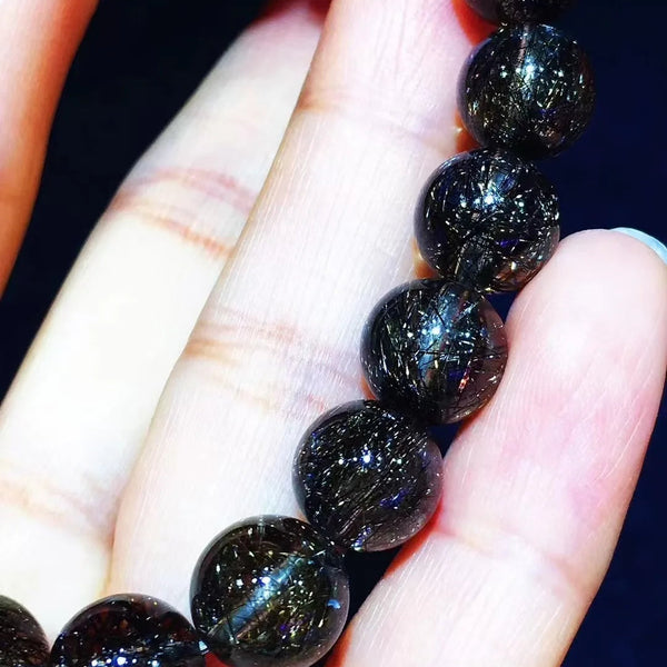 Black Rutilated Quartz Bracelet-ToShay.org