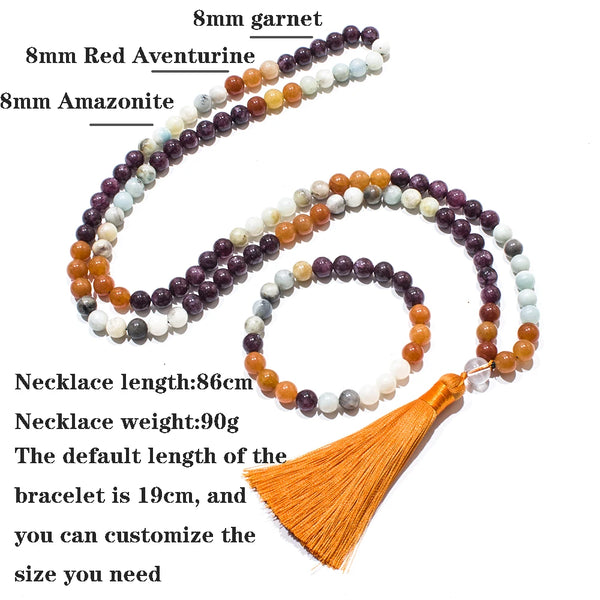 Red Aventurine Mala Beads-ToShay.org