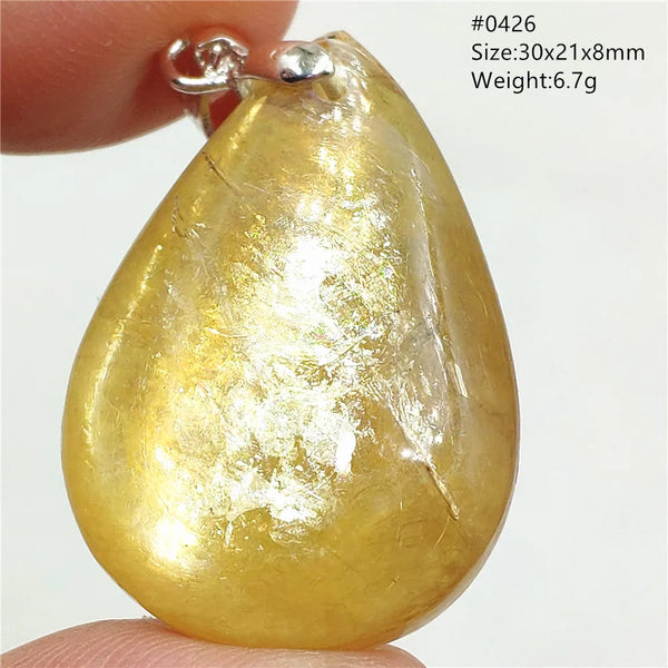 Gold Lepidolite Flash Pendant-ToShay.org