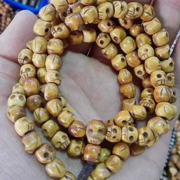 Tibetan Yak Bone Skull Beads-ToShay.org