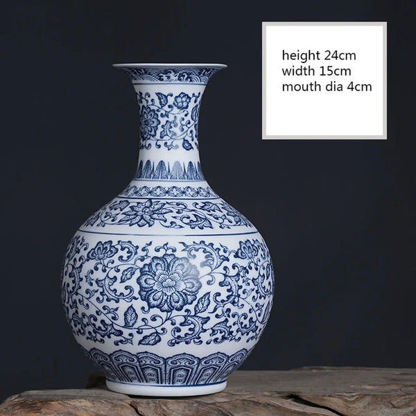 Blue White Ceramic Vase-ToShay.org