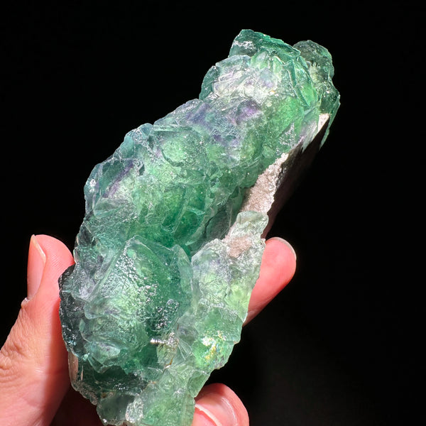 Green Fluorite Crystal Cluster-ToShay.org