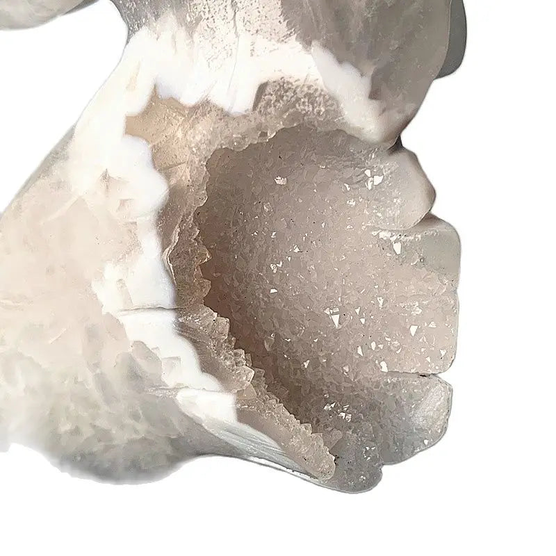 Brown White Agate Geode Deer-ToShay.org