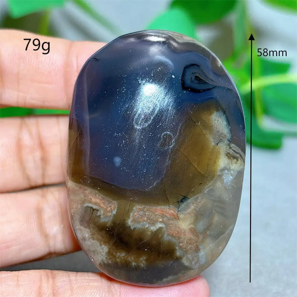 Fire Agate Palm Stone-ToShay.org