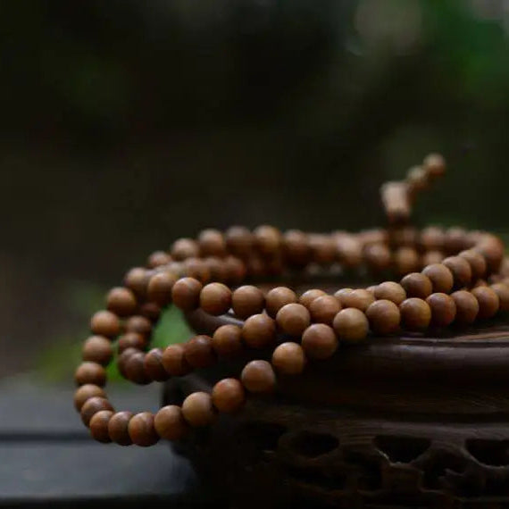Brown Sandalwood Bead Mala-ToShay.org