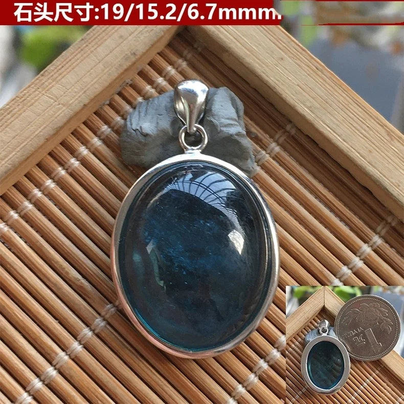 Blue Aquamarine Pendant-ToShay.org