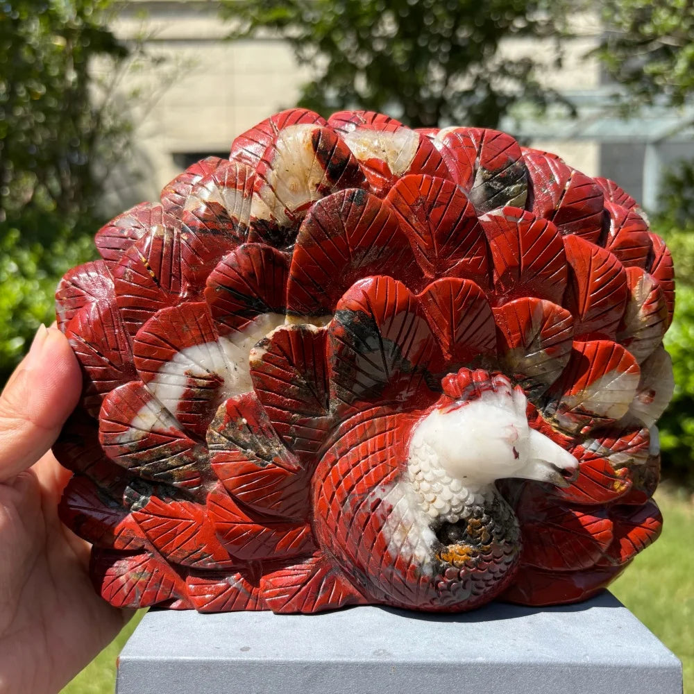 Red Jasper Peacock-ToShay.org
