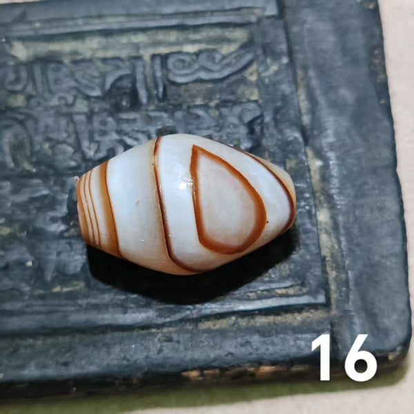 Tibetan Agate Dzi Bead-ToShay.org