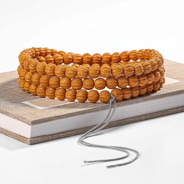 Brown Walnut Buddha Beads-ToShay.org