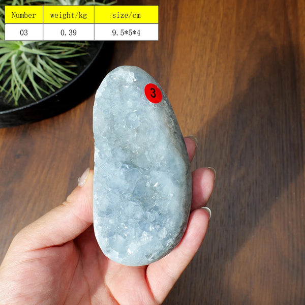 Blue Celestite Cluster Geode-ToShay.org