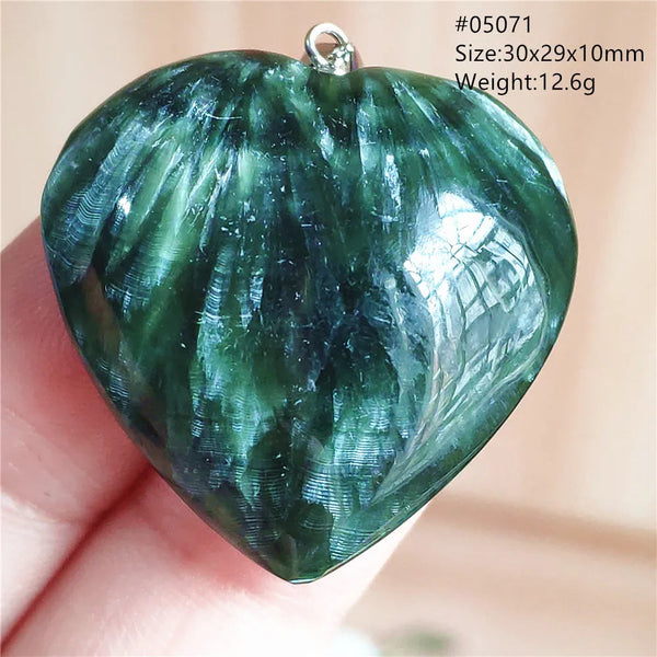 Green Seraphinite Pendant-ToShay.org
