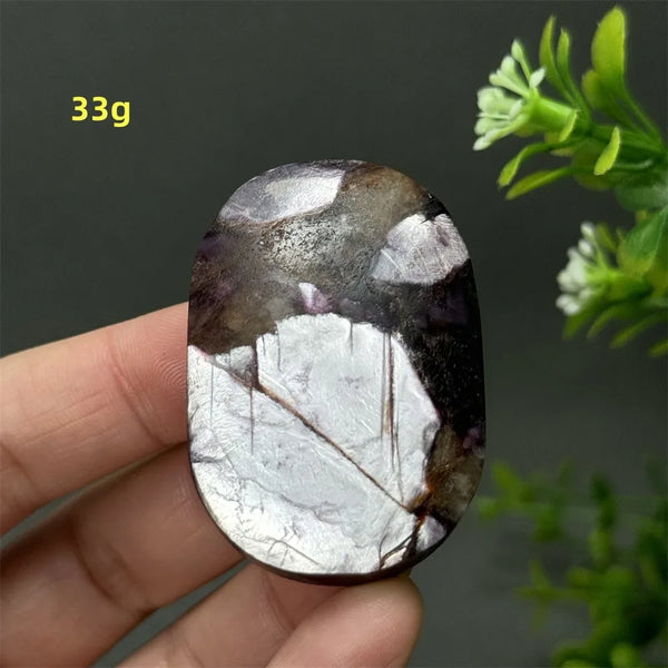 Purple Lepidolite Palm Stone-ToShay.org