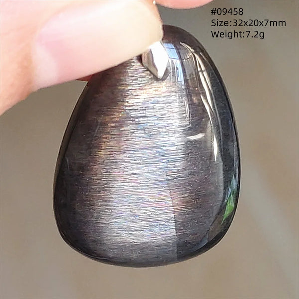 Black Moonstone Sunstone Pendant-ToShay.org