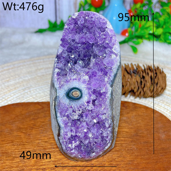 Purple Amethyst Cluster Geode-ToShay.org
