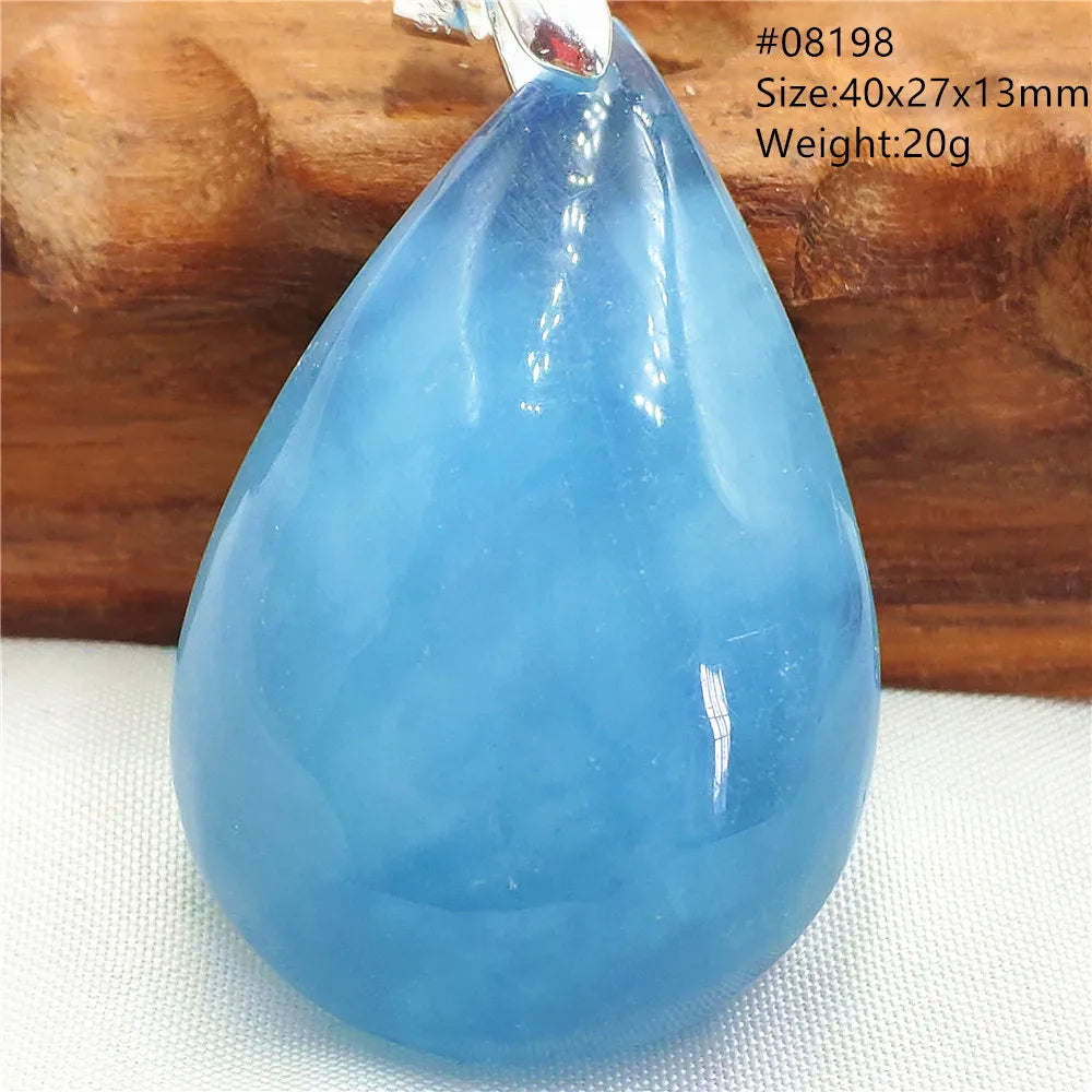 Blue Aquamarine Pendant-ToShay.org