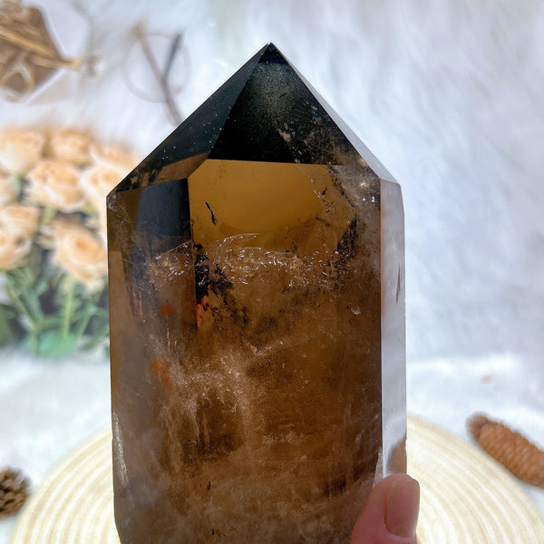 Smokey Rainbow Quartz Tower-ToShay.org