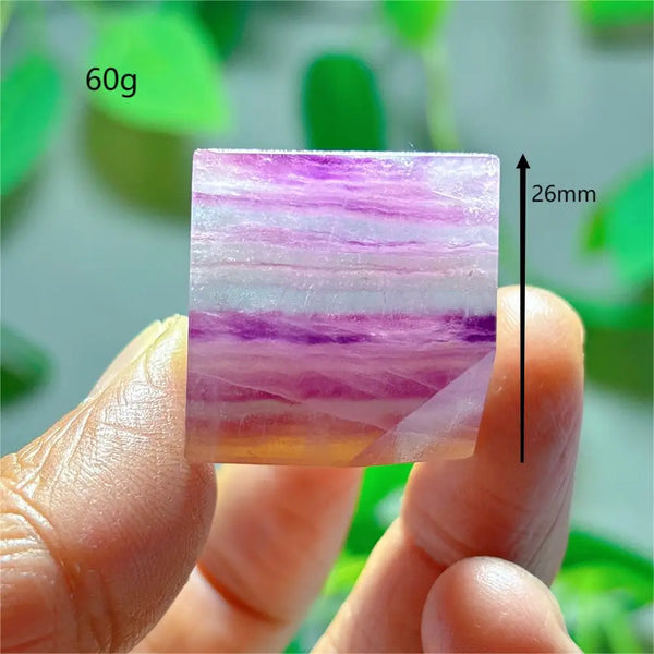 Purple Fluorite Crystal Square-ToShay.org