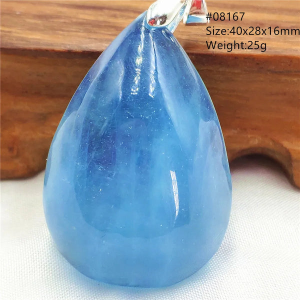 Blue Aquamarine Pendant-ToShay.org