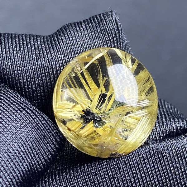 Gold Rutilated Quartz Pendant-ToShay.org